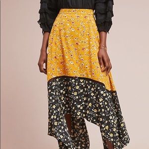 Anthropologie DELIA Colorblocked Skirt